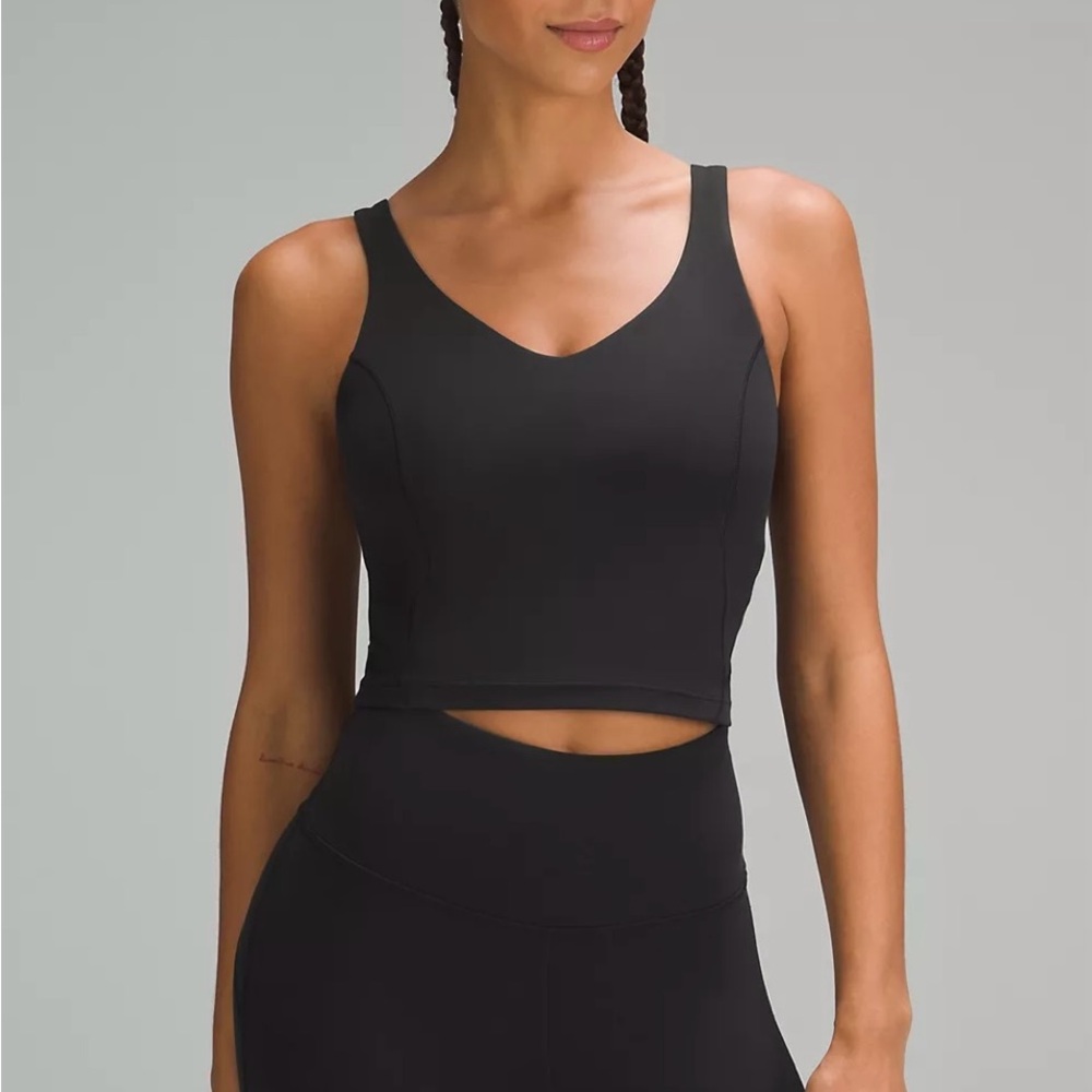 Lululemon Athletica Black crop Sports Bra